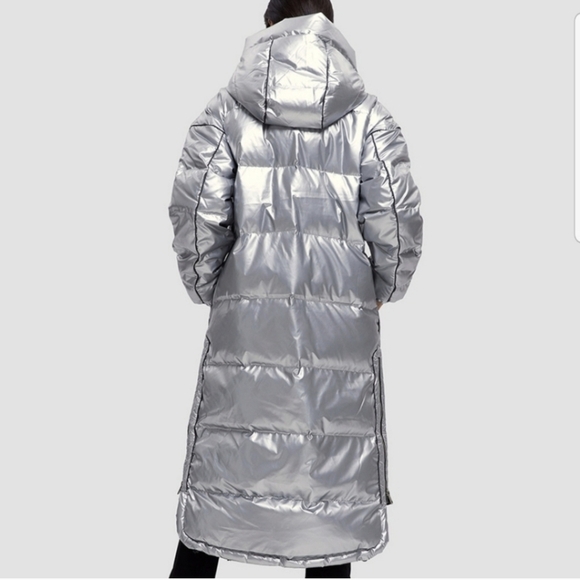 Lattelier Shiny Long Puffer Jacket - Picture 3 of 16